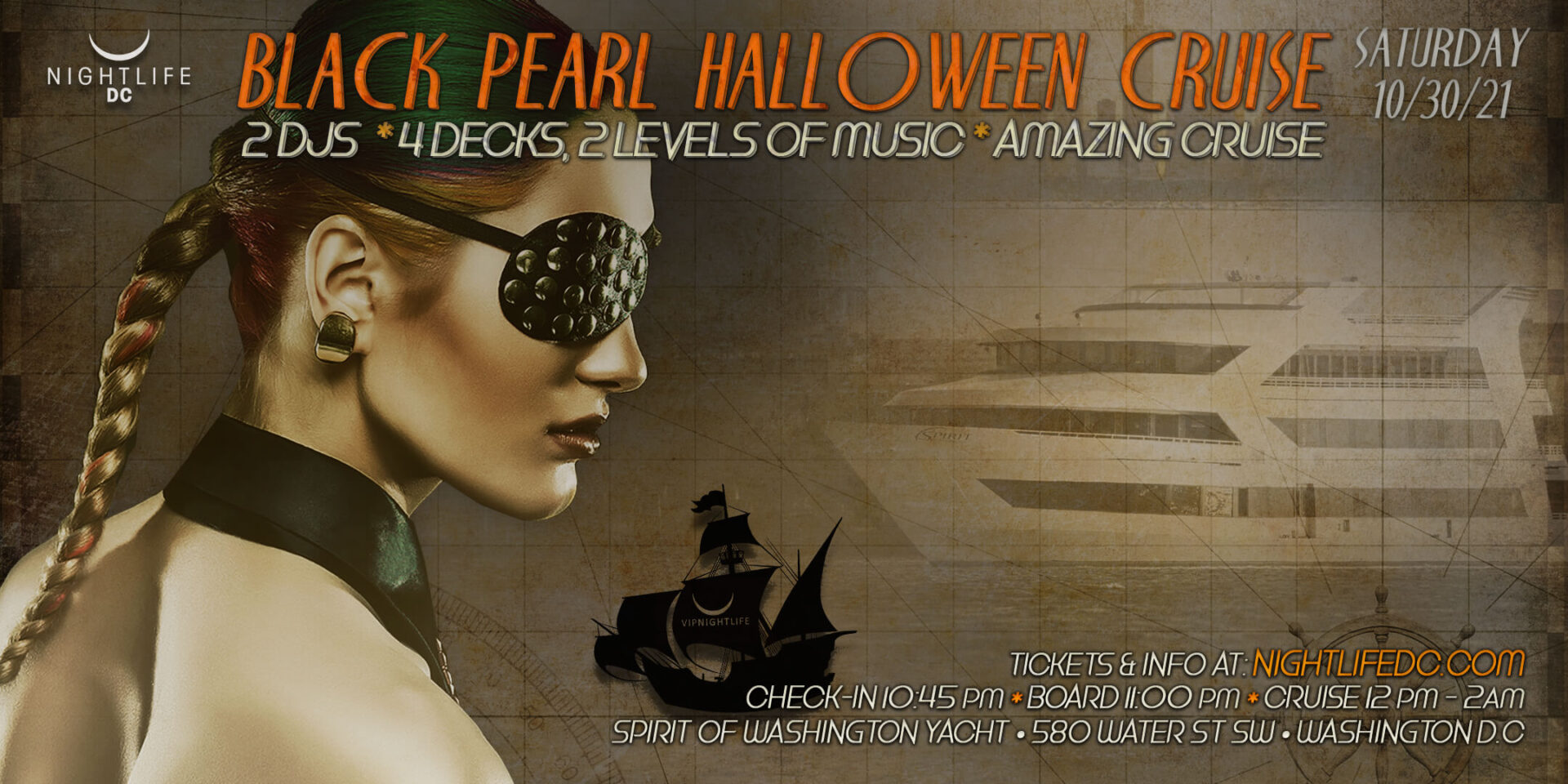 halloween yacht party dc